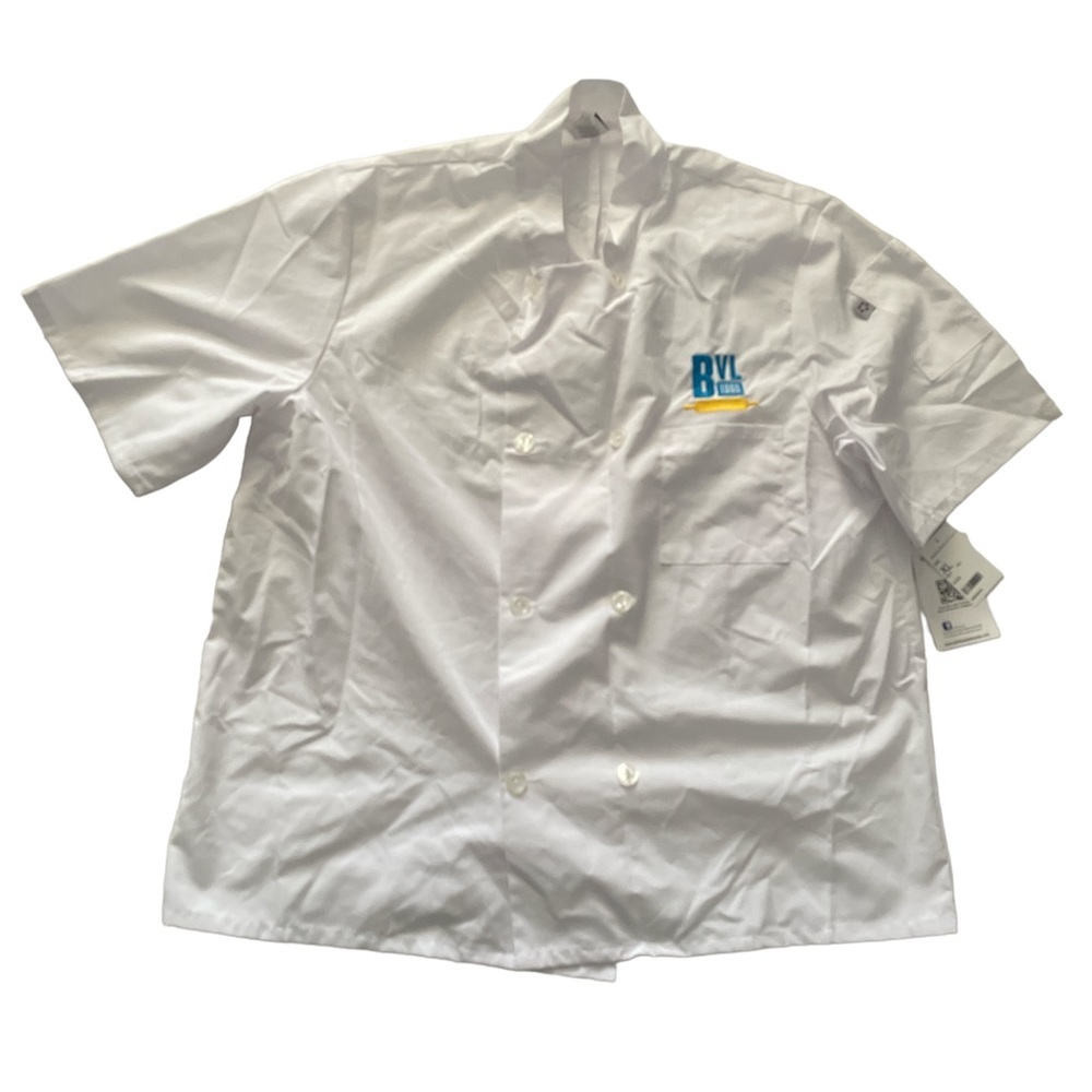 Five Star Unisex Short Sleeve Chef Biscuitville Jacket White XL